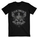 (ファイヴ フィンガー デス パンチ) Five Finger Death Punch オフィシャル商品 ユニセックス Howe Eagle Crest Tシャツ コットン 半袖 トップス 【海外通販】