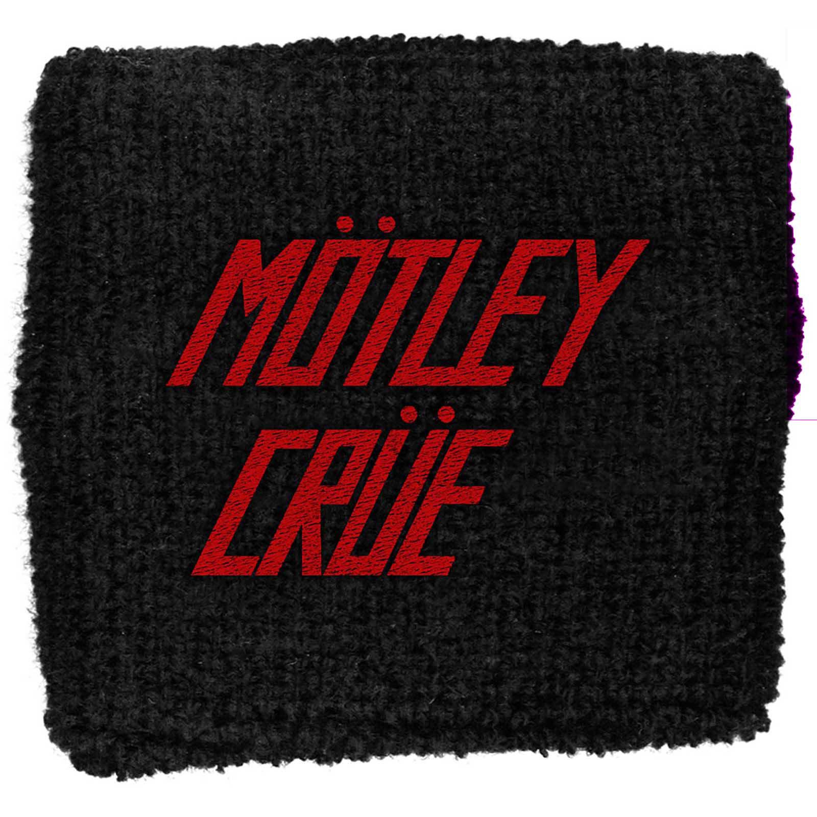 (モトリー・クルー) Motley Crue オフィシャル商品 ロゴ リストバンド 布地 スエットバンド 【海外通販】