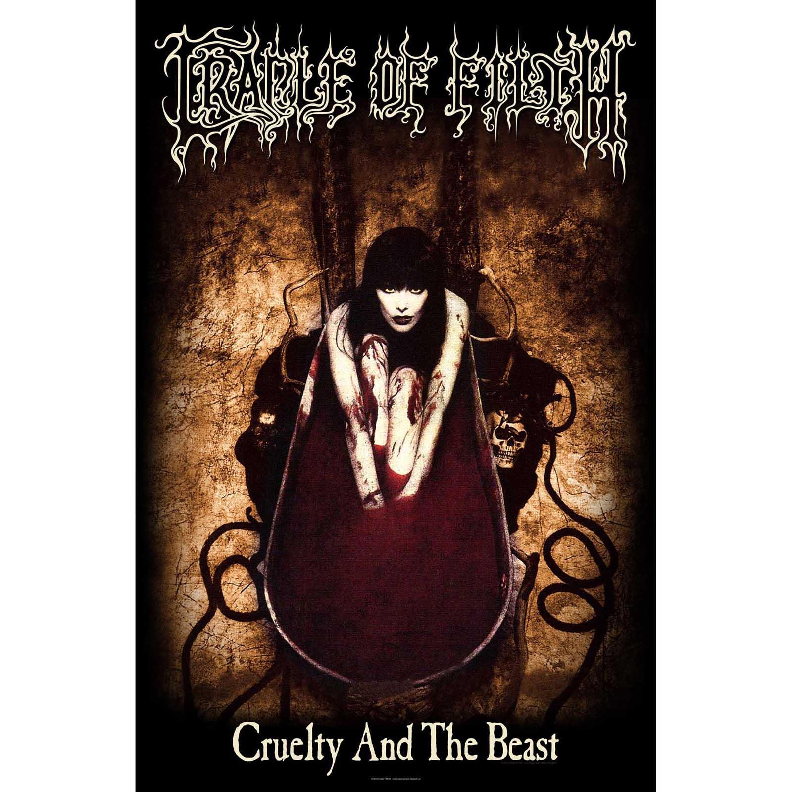 (クレイドル・オブ・フィルス) Cradle Of Filth オフィシャル商品 Cruelty And The Beast テキスタイル..