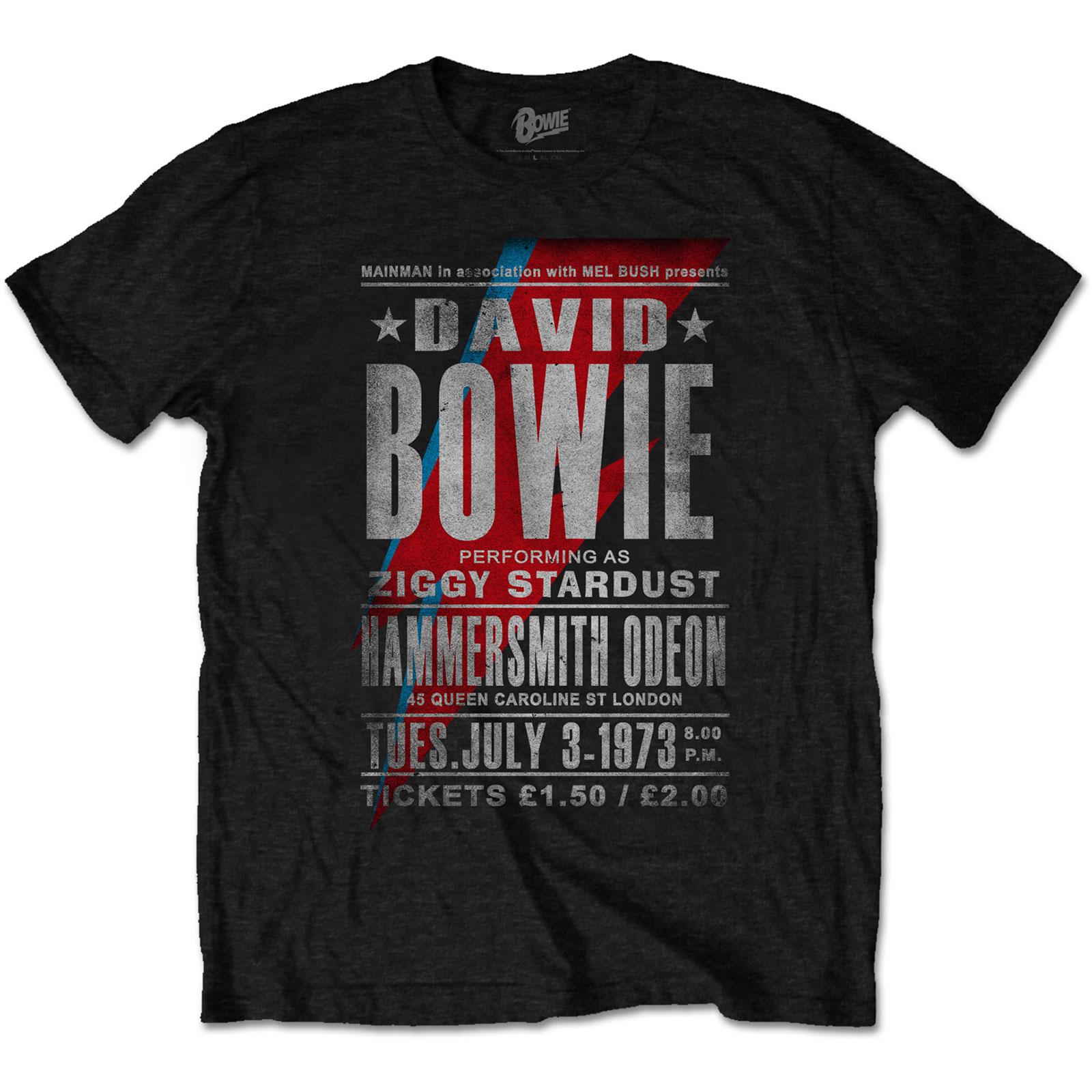 (デヴィッド・ボウイ) David Bowie オフィシャル商品 ユニセックス Hammersmith Odeon Tシャツ 半袖 トップス 【海外通販】