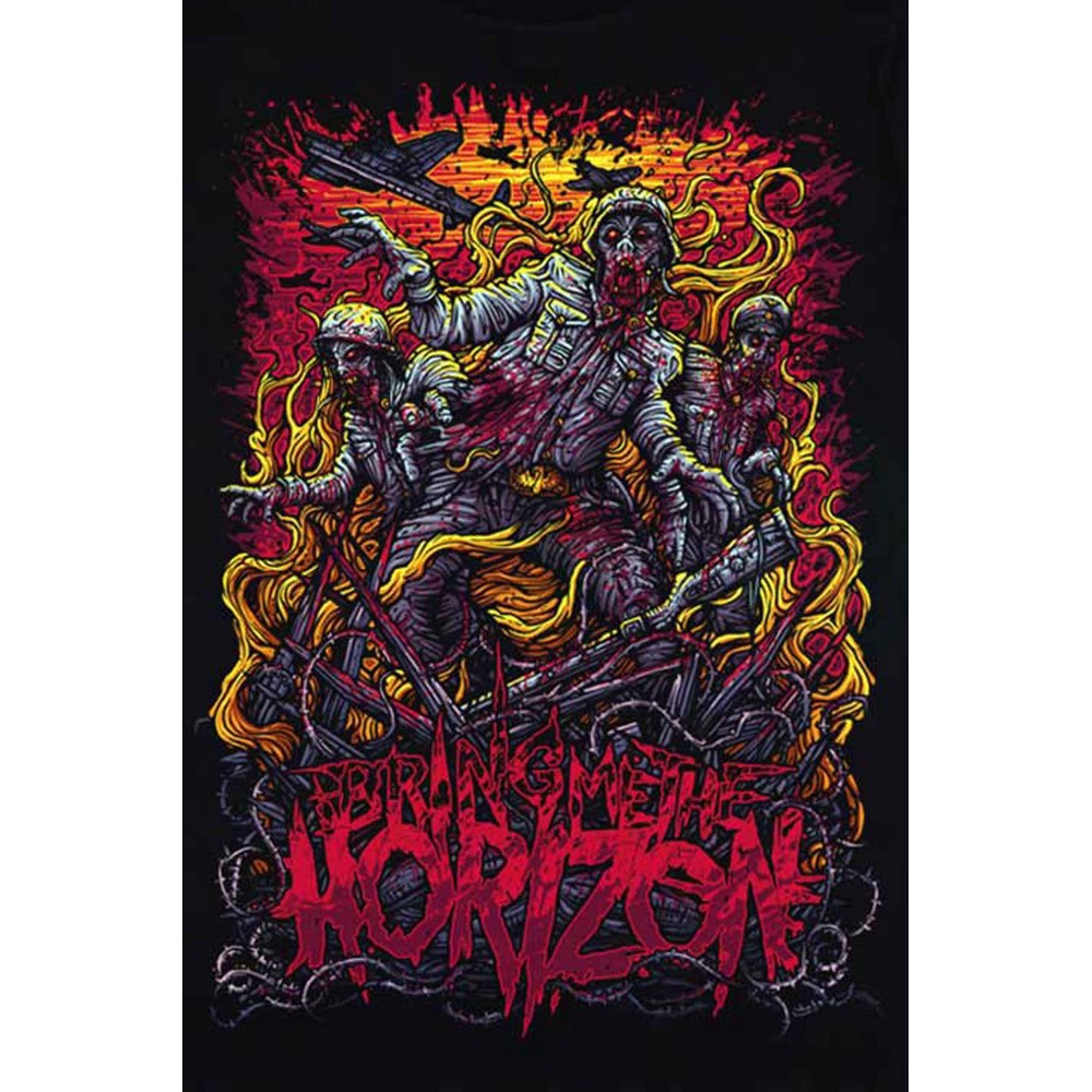 (ブリング ミー ザ ホライズン) Bring Me The Horizon オフィシャル商品 ユニセックス Zombie Army Tシャツ コットン 半袖 トップス 【海外通販】