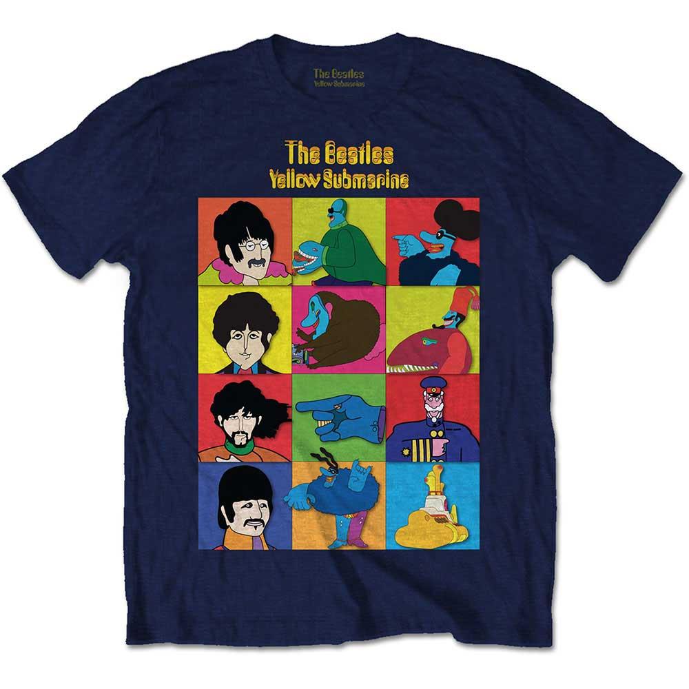 (ビートルズ) The Beatles オフィシャル商品 キッズ・子供 Submarine Characters Tシャツ 半袖 トップス 【海外通販】