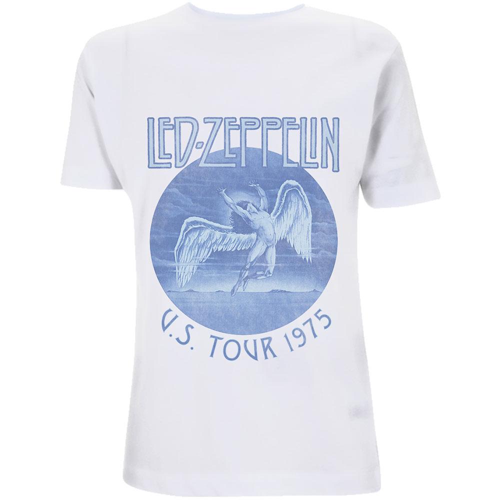 楽天Pertemba Japan（レッド・ツェッペリン） Led Zeppelin オフィシャル商品 ユニセックス Tour ´75 ウォッシュ加工 Tシャツ 半袖 トップス 【海外通販】