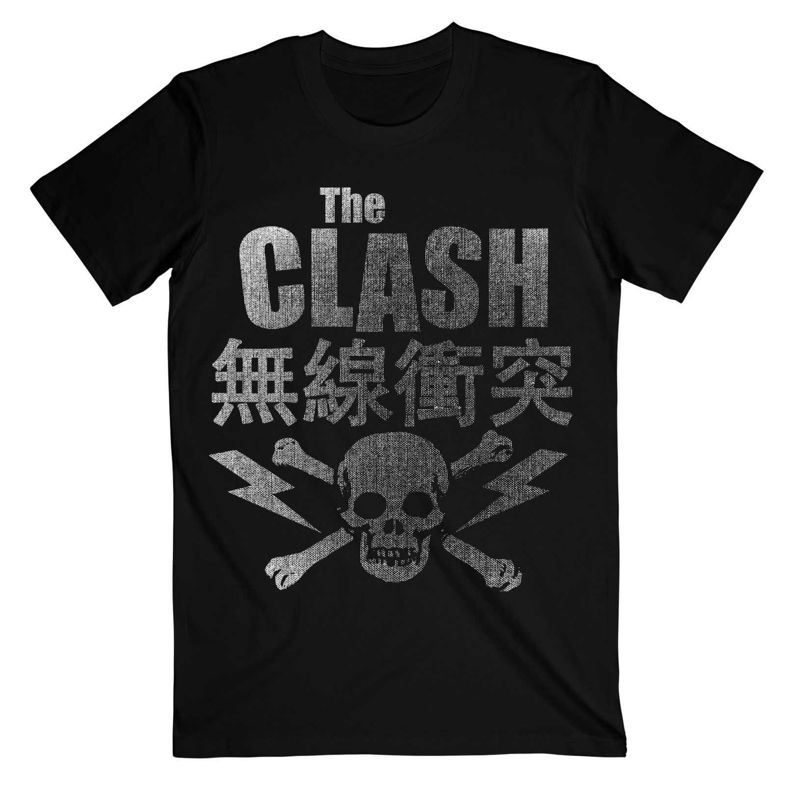 (The Clash) ザ・クラッシュ オフィシャル商品 ユニセックス Skull And Crossbones Tシャツ 半袖 トップス 