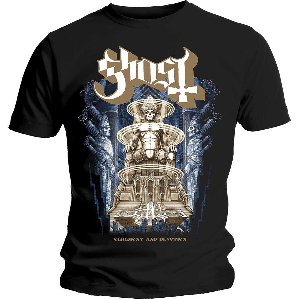 (ゴースト) Ghost オフィシャル商品 ユニセックス Ceremony & Devotion Tシャツ 半袖 トップス 