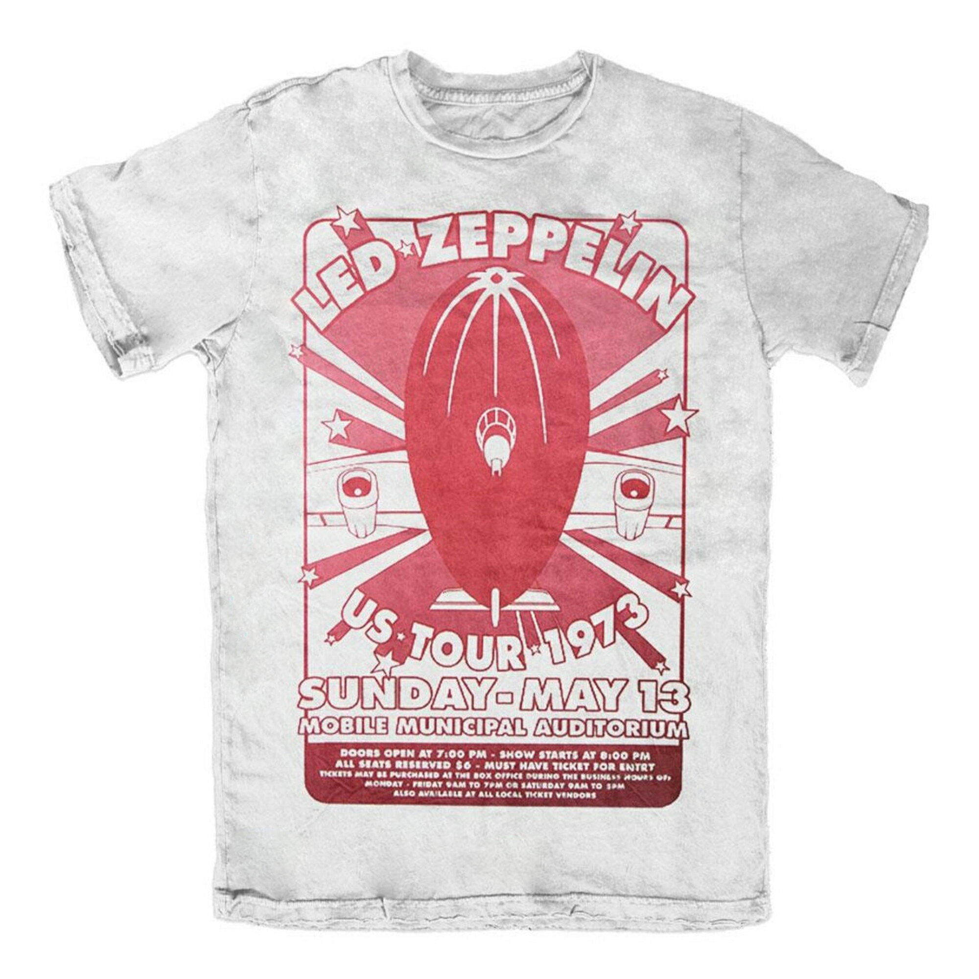 (レッド・ツェッペリン) Led Zeppelin オフィシャル商品 ユニセックス Mobile Municipal Tシャツ 半袖 トップス 【海外通販】