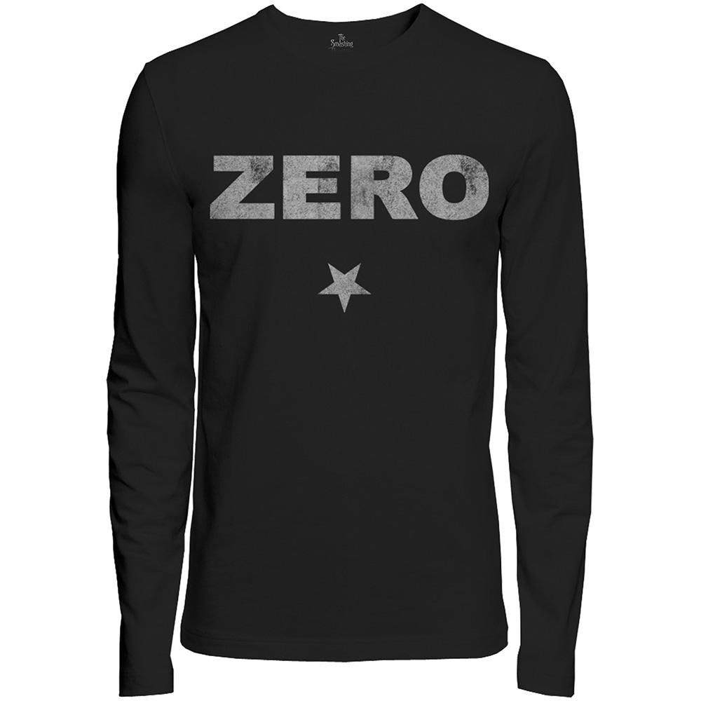 (スマッシング・パンプキンズ) The Smashing Pumpkins オフィシャル商品 ユニセックス Zero Tシャツ ディストレス加工 長袖 トップス 【海外通販】