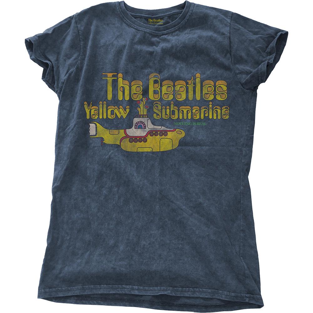 (ビートルズ) The Beatles オフィシャル商品 レディース Yellow Submarine Nothing Is Real Tシャツ 半袖 トップス 【海外通販】