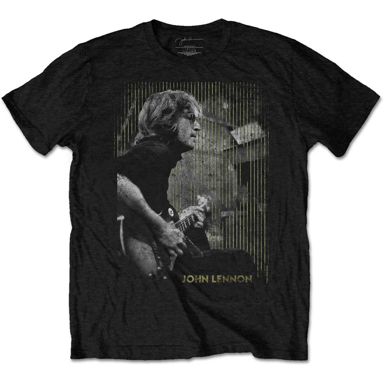 ジョン・レノン John Lennon オフィシャル商品 ユニセックス Gibson Tシャツ コットン 半袖 トップス 【海外通販】