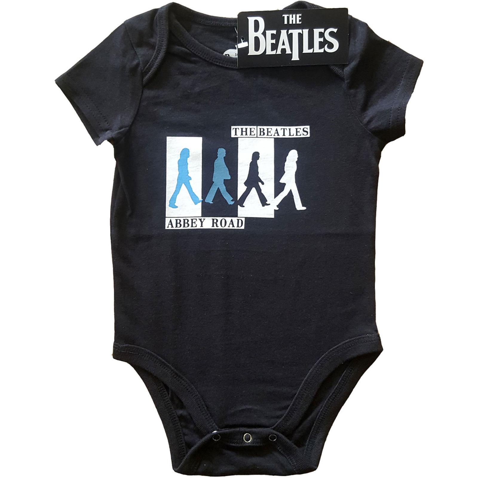 (ザ・ビートルズ) The Beatles オフィシャル商品 ベビー・赤ちゃん Abbey Road カラー クロッシング ボディースーツ 半袖 ロンパース 【海外通販】