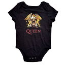 (クイーン) Queen オフィシャル商品 ベビー・赤ちゃん クラシック クレスト ボディースーツ 半袖 ロンパース 【海外通販】