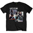 (ザ ビートルズ) The Beatles オフィシャル商品 ユニセックス Let It Be Tシャツ レコーディングショット 半袖 トップス 【海外通販】
