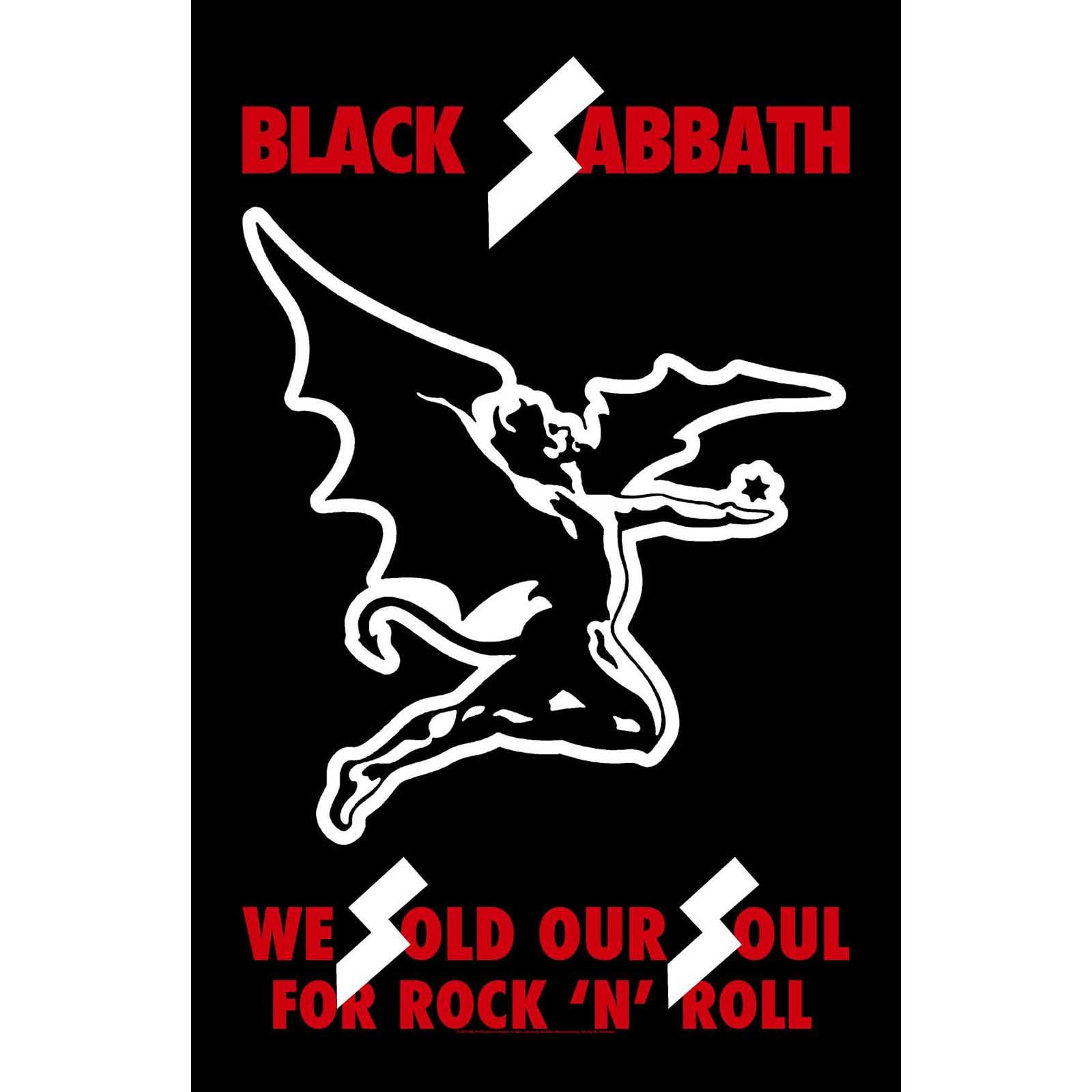 (ブラック・サバス) Black Sabbath オフィシャル商品 Sold Our Souls テキスタイルポスター 布製 ポス..