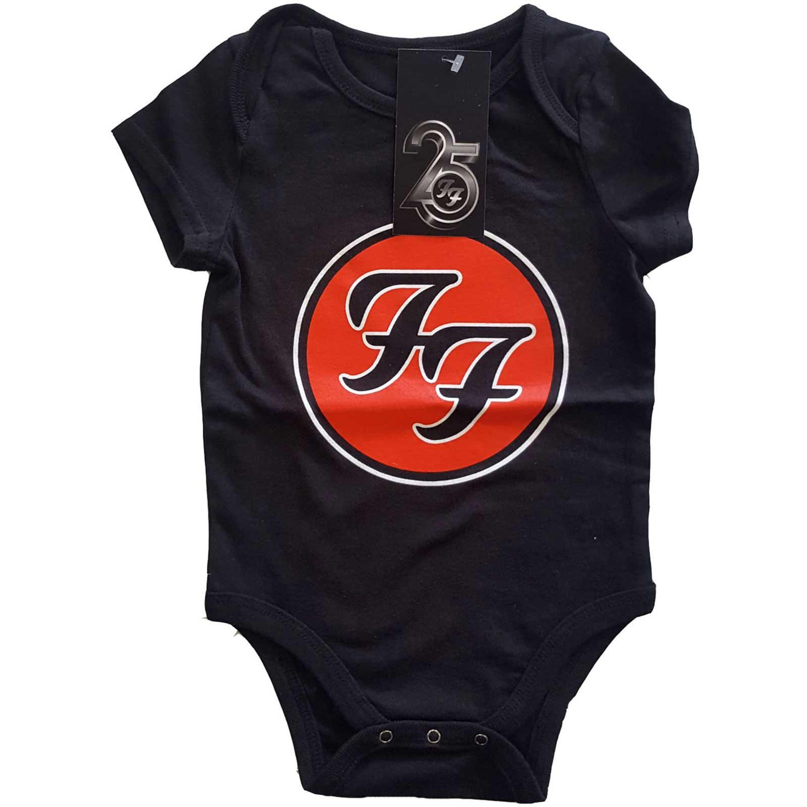 (フー・ファイターズ) Foo Fighters オフィシャル商品 ベビー・赤ちゃん ロゴ ボディースーツ 半袖 ロンパース 【海外通販】