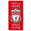 リバプール フットボールクラブ Liverpool FC オフィシャル商品 You´ll Never Walk Alone ビーチタオル バスタオル 【海外通販】