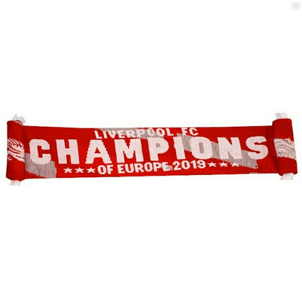 リバプール フットボールクラブ Liverpool FC オフィシャル商品 Europe 2019 フットボールスカーフ マフラー 