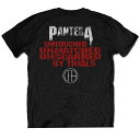 (パンテラ) Pantera オフィシャル商品 ユニセックス Horned Skull Stencil Tシャツ コットン バックプリント 半袖 トップス 【海外通販】