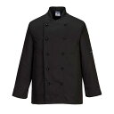 (ポートウエスト) Portwest メンズ Somerset 長袖 コックコート シェフジャケット 【海外通販】