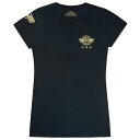 (キャプテン・マーベル) Captain Marvel オフィシャル商品 レディース Shield Pocket Placement Tシャツ 半袖 トップス ...
