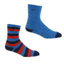 (レガッタ) Regatta キッズ・子供 ふかふか 快適 ブーツソックス 靴下セット (2足組) 【海外通販】