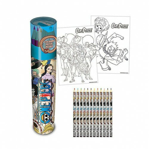 (ワンピース) One Piece オフィシャル商品 ホールケーキアイランド ペン ペンシルチューブ 色鉛筆 セット 【海外通販】
