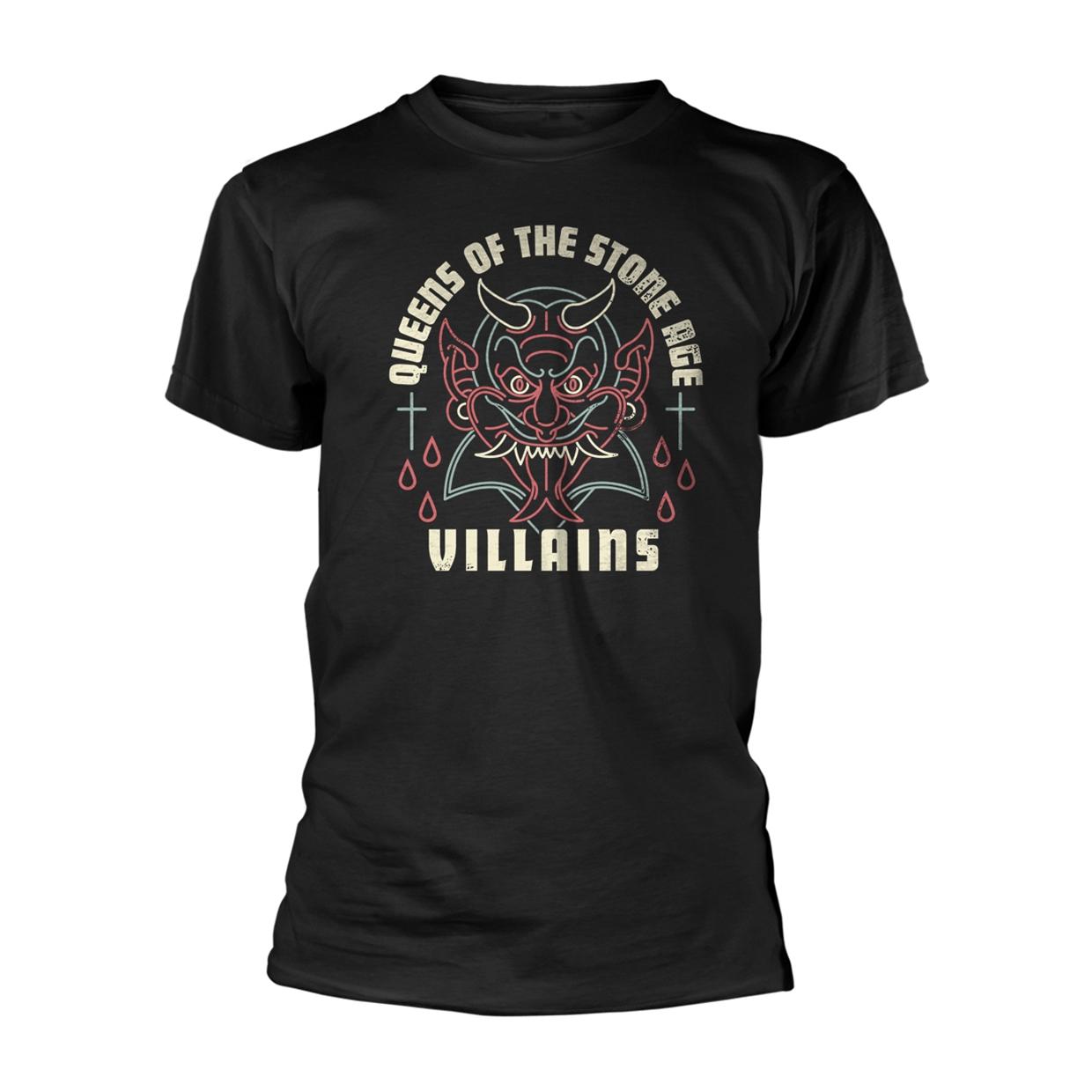 (クイーンズ・オブ・ザ・ストーン・エイジ) Queens Of The Stone Age オフィシャル商品 ユニセックス Villains Tシャツ 半袖 トップス 【海外通販】