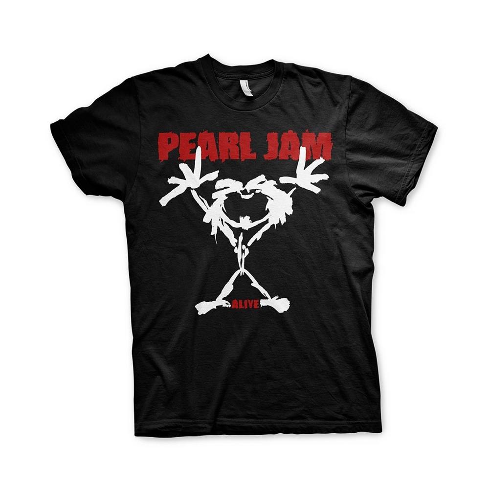 (パール・ジャム) Pearl Jam オフィシャル商品 ユニセックス Alive Stickman Tシャツ 半袖 トップス 