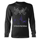 (メイヘム) Mayhem オフィシャル商品 ユニセックス De Mysteriis Dom Sathanas Tシャツ 長袖トップス 【海外通販】