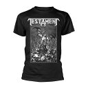 (テスタメント) Testament オフィシャル商品 ユニセックス Pitchfork Horns Tシャツ 半袖 トップス 