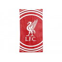 リバプール フットボールクラブ Liverpool FC オフィシャル商品 ロゴ ビーチタオル バスタオル 【海外通販】の商品画像