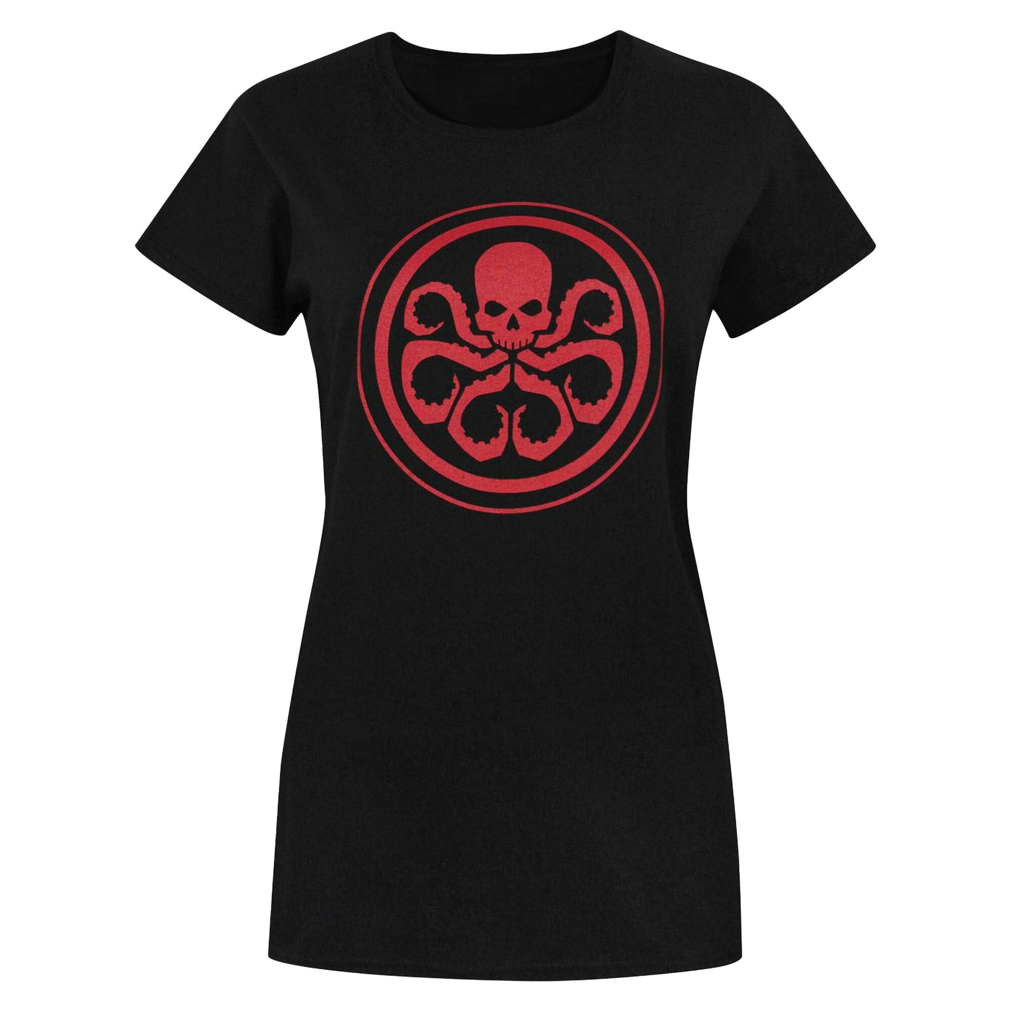 (マーベル) Marvel オフィシャル商品 レディース Hydra Tシャツ ロゴ 半袖 トップス 【海外通販】