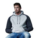 (ティー・ジェイズ) Tee Jays メンズ ツートーン スウェット パーカー フーディー プルオーバー 【海外通販】
