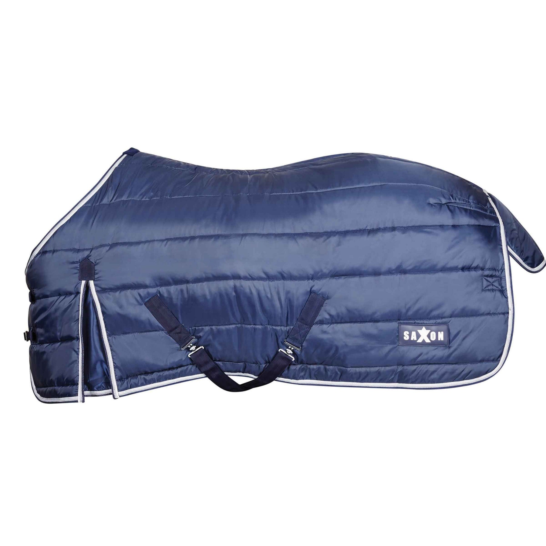 (サクソン) Saxon 馬用 スタンダードネック チャンネルキルト ミッドウェイト ステーブルラグ 乗馬 馬着 ホースライディング 【海外通販】