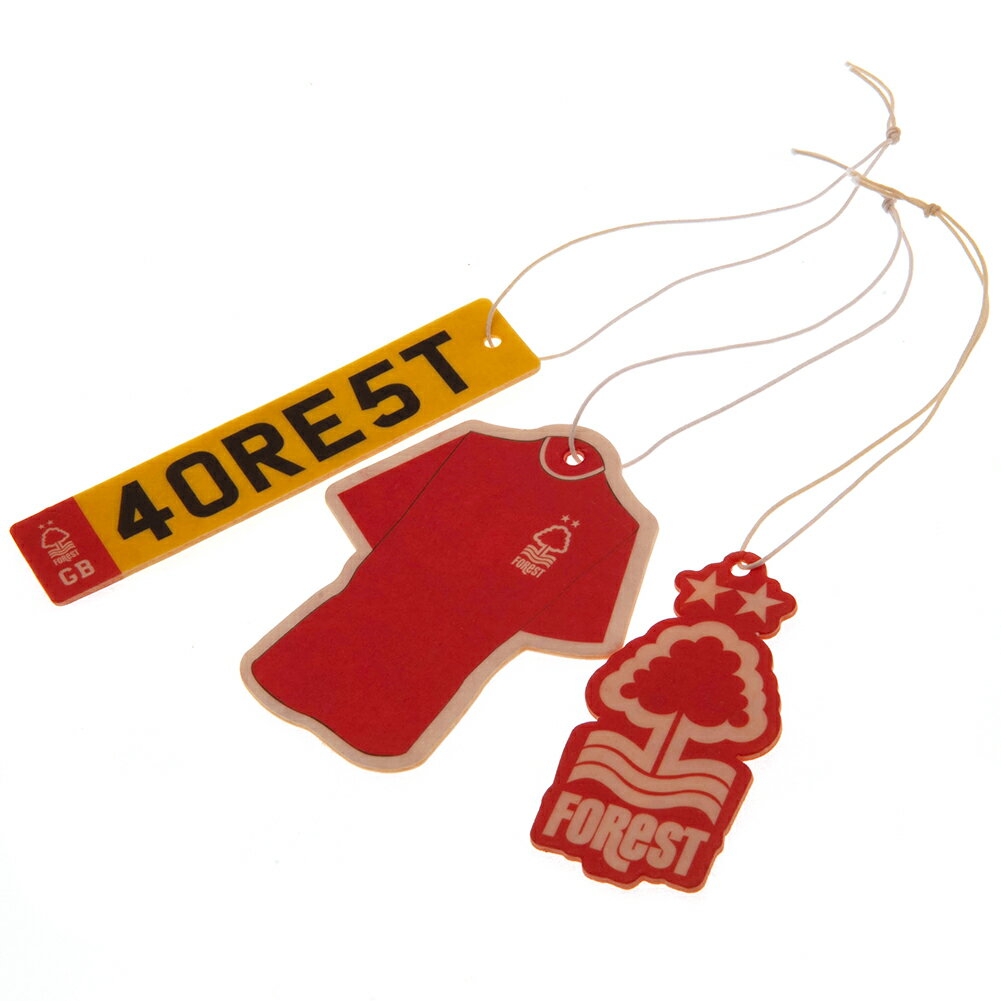 ノッティンガム・フォレスト フットボールクラブ Nottingham Forest FC オフィシャル商品 エアーフレッシュナー カーアクセサリー (3個組) 【海外通販】