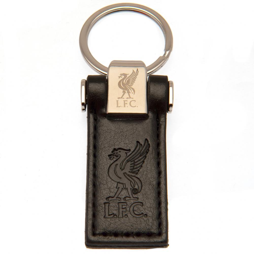 リバプール・フットボールクラブ Liverpool FC オフィシャル商品 レザー キーリング キーホルダー 