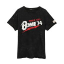 (デヴィッド・ボウイ) David Bowie オフィシャル商品 ユニセックス 1974 Tシャツ ワールドツアー 半袖 トップス 【海外通販】