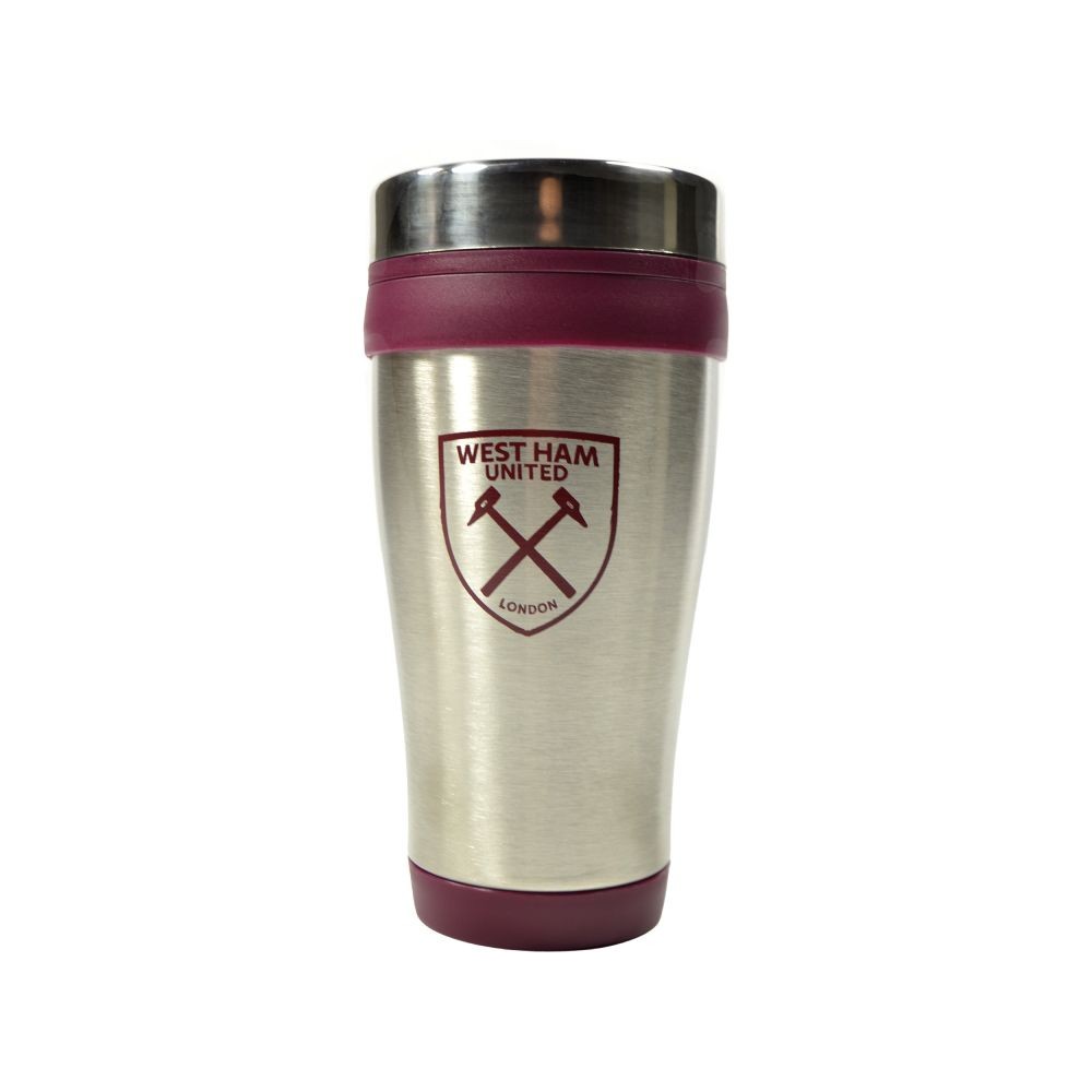 ウェストハム・ユナイテッド フットボールクラブ West Ham United FC オフィシャル商品 Executive トラベルマグ メタリック 携帯マグ タンブラー 【海外通販】