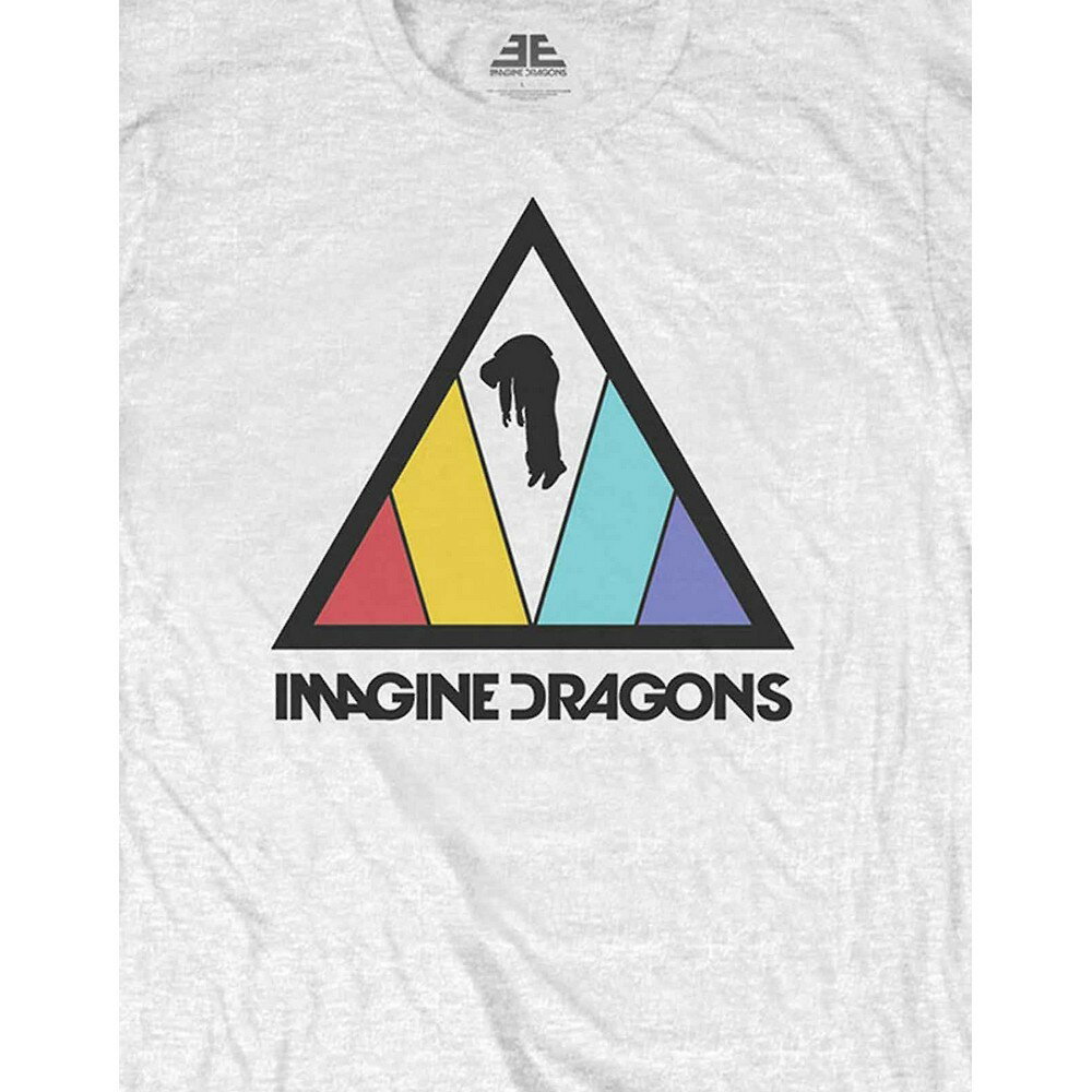 (イマジン ドラゴンズ) Imagine Dragons オフィシャル商品 ユニセックス Triangle ロゴ Tシャツ コットン 半袖 トップス 【海外通販】