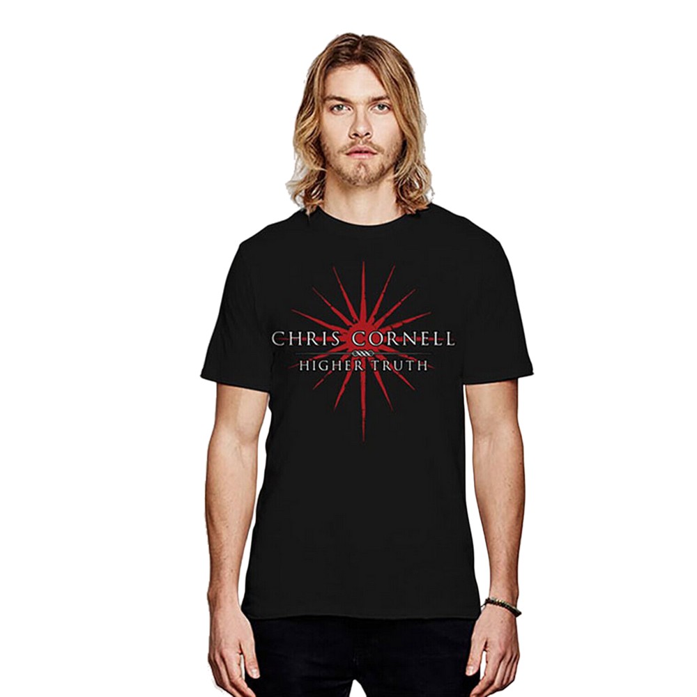 (クリス・コーネル) Chris Cornell オフィシャル商品 ユニセックス Higher Truth Tシャツ コットン 半袖 トップス 【海外通販】