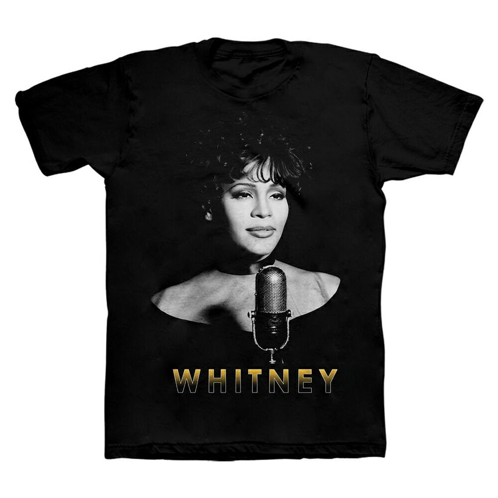 (ホイットニー・ヒューストン) Whitney Houston オフィシャル商品 ユニセックス Photograph Tシャツ コットン 半袖 トップス 【海外通販】