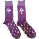 (プリンス) Prince オフィシャル商品 ユニセックス シンボル ソックス 靴下 (1足組) 【海外通販】
