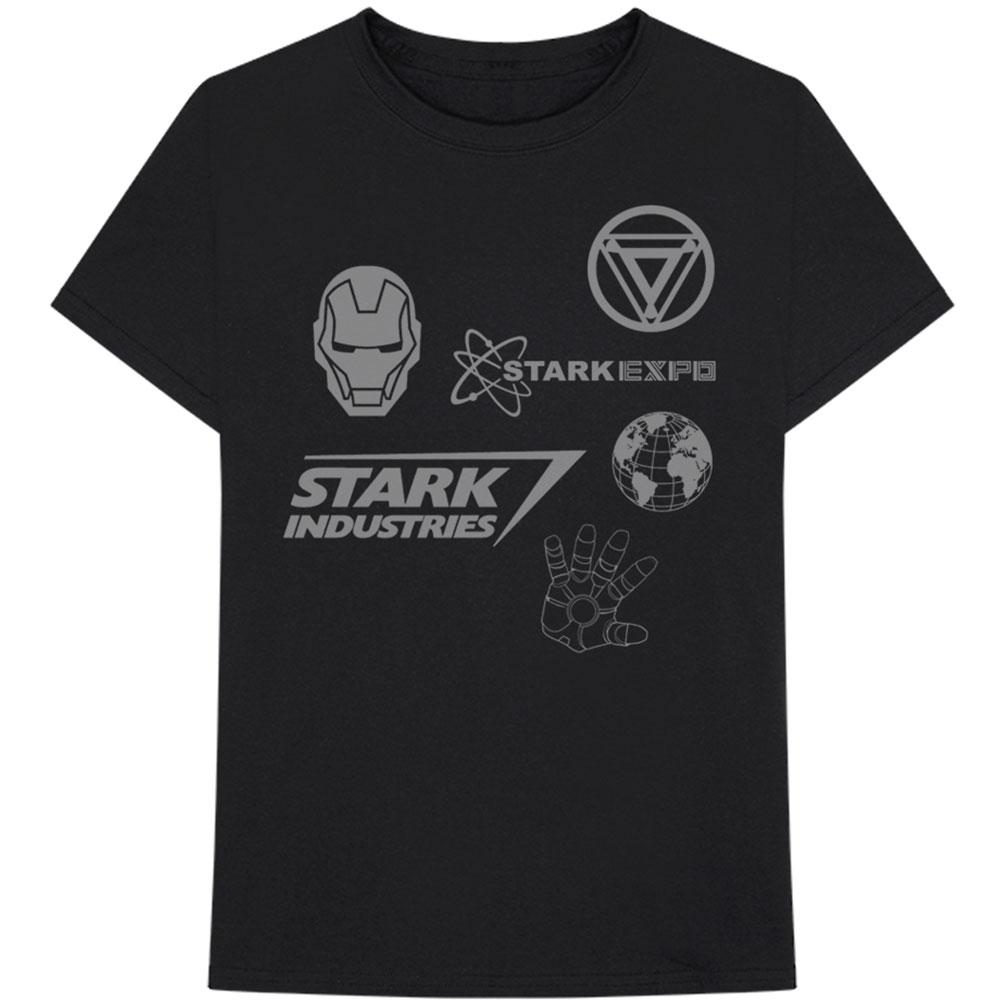 (アイアンマン) Iron Man オフィシャル商品 ユニセックス Stark Expo Tシャツ コットン 半袖 トップス 【海外通販】