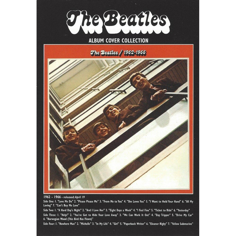 (ビートルズ) The Beatles オフィシャル商品 1962-1966 アルバム ポストカード 【海外通販】