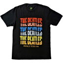 (ビートルズ) The Beatles オフィシャル商品 ユニセックス World Tour' 64 Wave Tシャツ コットン 半袖 トップス 【海外通販】