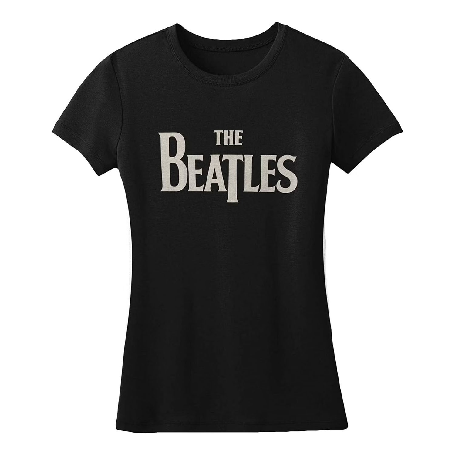 (ビートルズ) The Beatles オフィシャル商品 レディース Drop T ロゴ Tシャツ 半袖 トップス 【海外通販】