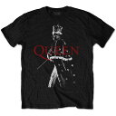 (クイーン) Queen オフィシャル商品 ユニセックス Freddie Mercury Tシャツ クラウン 半袖 トップス 【海外通販】