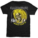 (アイアン・メイデン) Iron Maiden オフィシャル商品 ユニセックス Killer Tシャツ World Tour 81 半袖 トップス 【海外通販】
