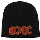 (エーシー・ディーシー) AC/DC オフィシャル商品 ユニセックス ロゴ ニット帽 ビーニー キャップ 【海外通販】