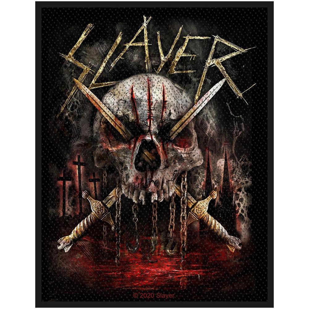 (スレイヤー) Slayer オフィシャル商品 Skull & Swords ワッペン パッチ 