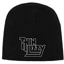 (シン・リジィ) Thin Lizzy オフィシャル商品 ユニセックス ロゴ ニット帽 ビーニー キャップ 【海外通販】